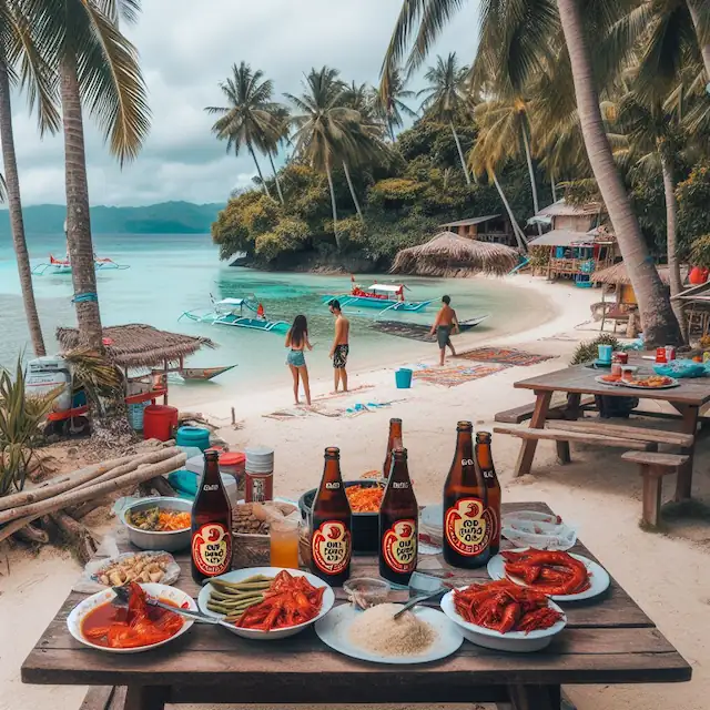 Beach, food and fun. A perfect day in the Philippines